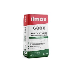 Штукатурка цементная выравнивающая ilmax 6800 25 кг